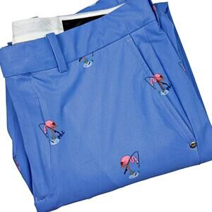 RLX Ralph Lauren Performance Tailored Water Repel Golf Pants Flamingo 33x31